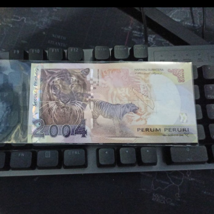 Uang Testnote Peruri Specimen Test Note Macan / Harimau Sumatera 2004