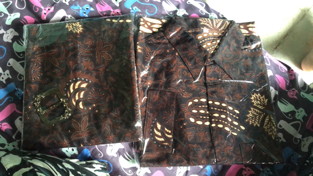 Batik Couple / Set Couple Batik Murah / Sarimbit Kemeja Dan Rok