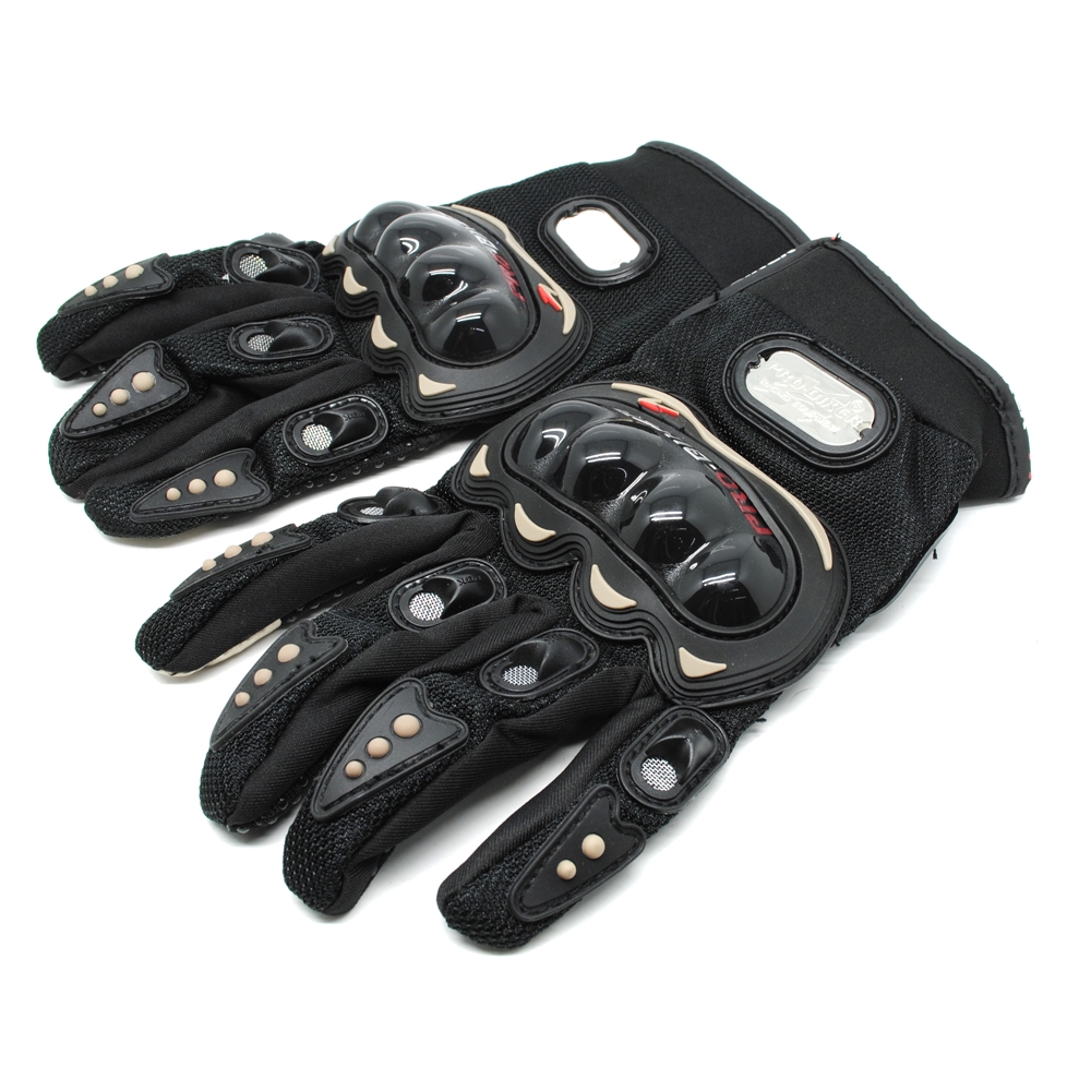 TAFFSPORT-Pro Biker Sarung Tangan Motor dengan Touch Screen Size L - Hitam