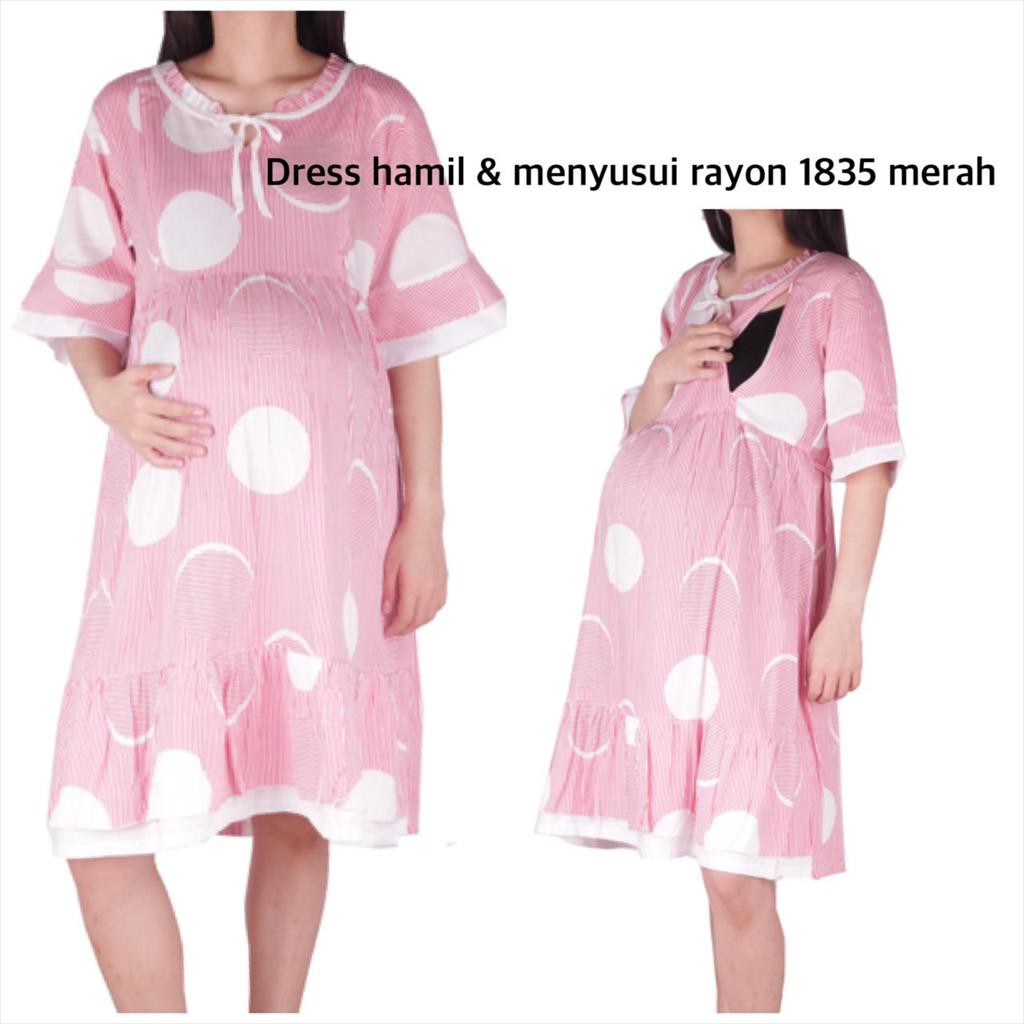 Pakaian Hamil Dress Hamil Rayon 1835