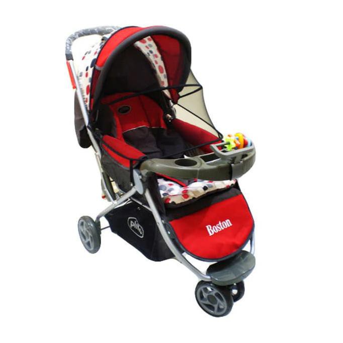 Ready                             CUCI GUDANG Baby Stroller Pliko Boston PK 338 Kereta Bayi 3 Roda