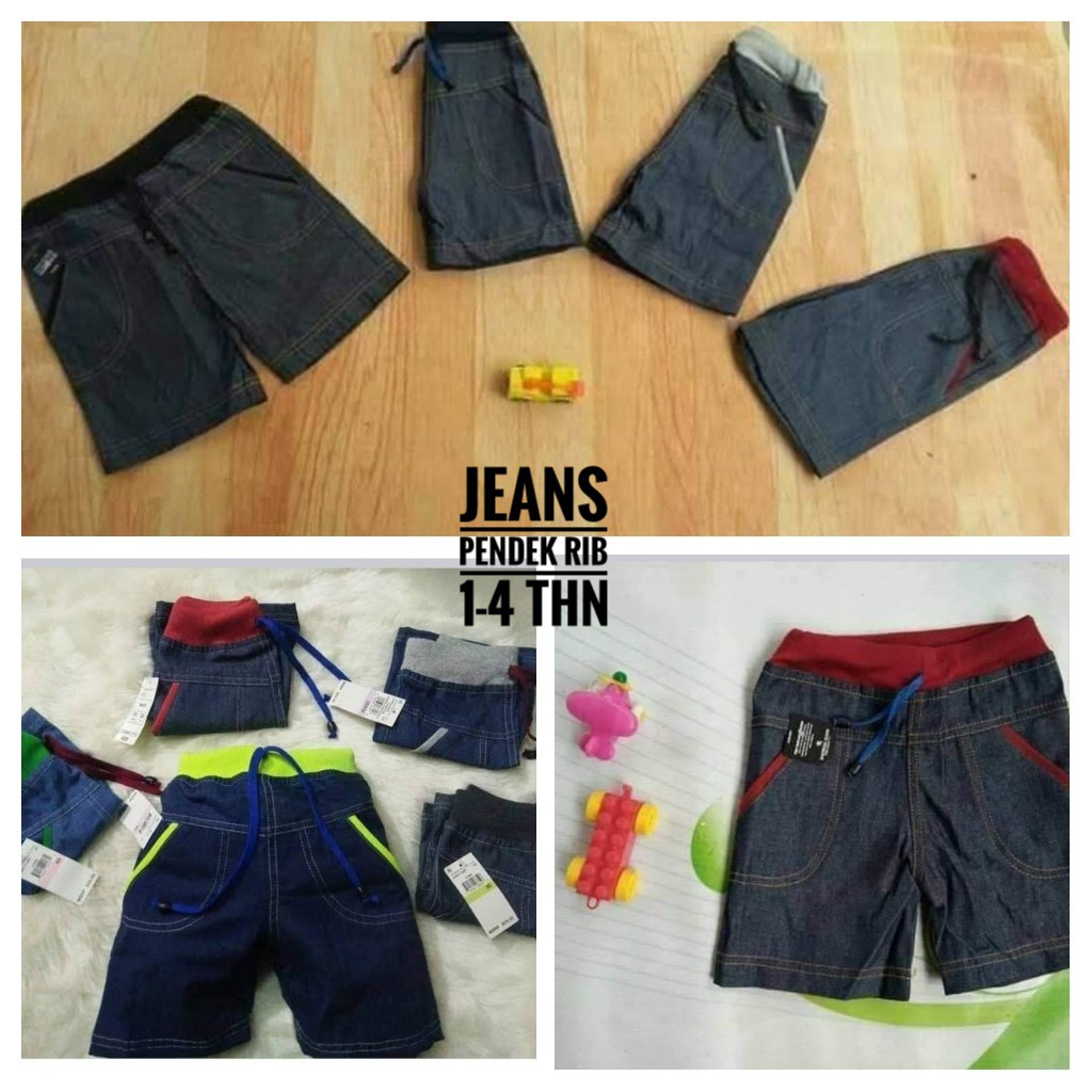CELANA PENDEK ANAK JEANS USIA 1-4 TAHUN-3