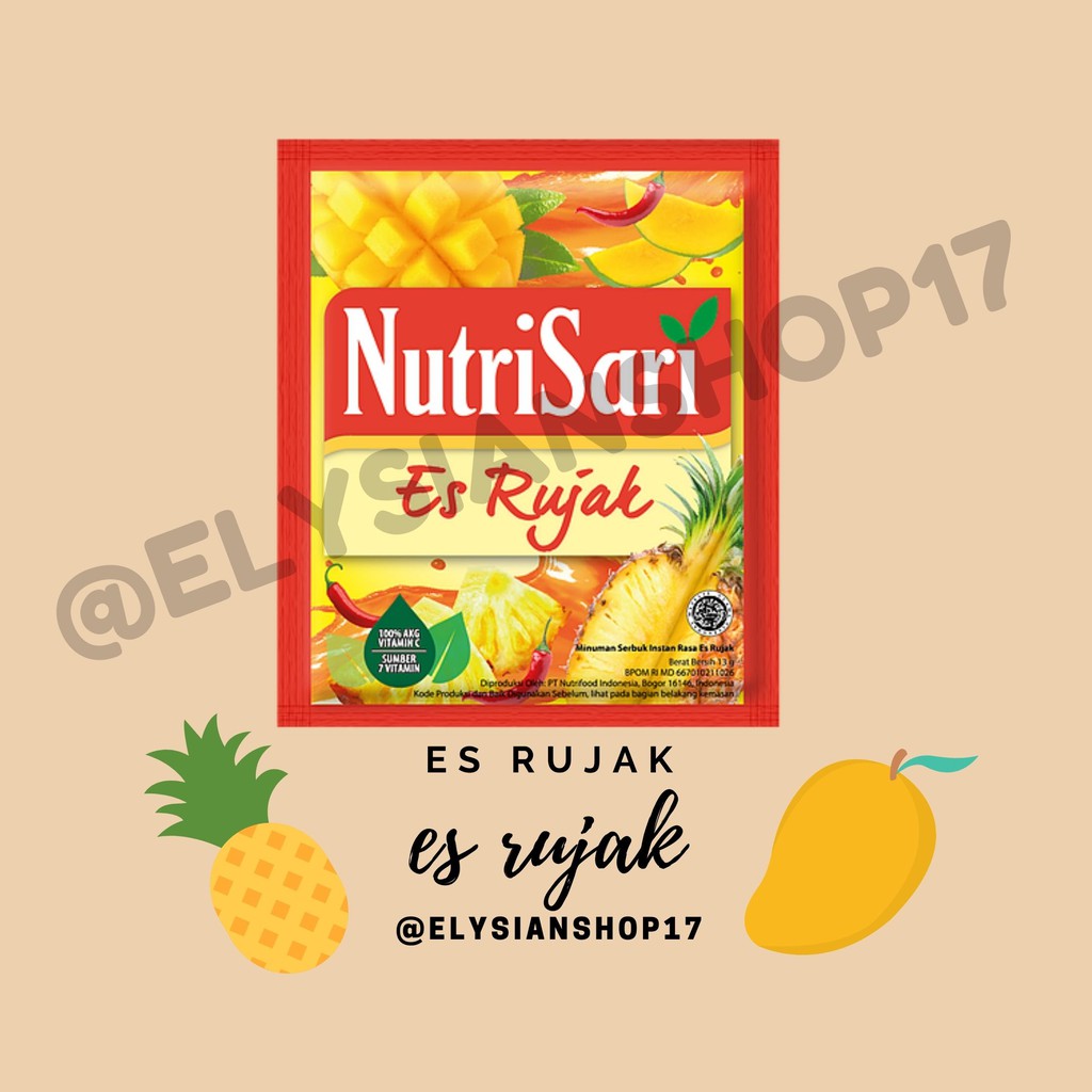 

Nutrisari Es Rujak 1 Renceng (10 Sachet)