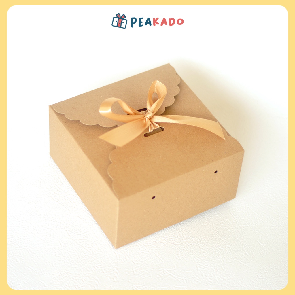 Kotak Hadiah Box Kado Ulang Tahun Aesthetic Kecil Mini Gift Packaging Dus Kraft