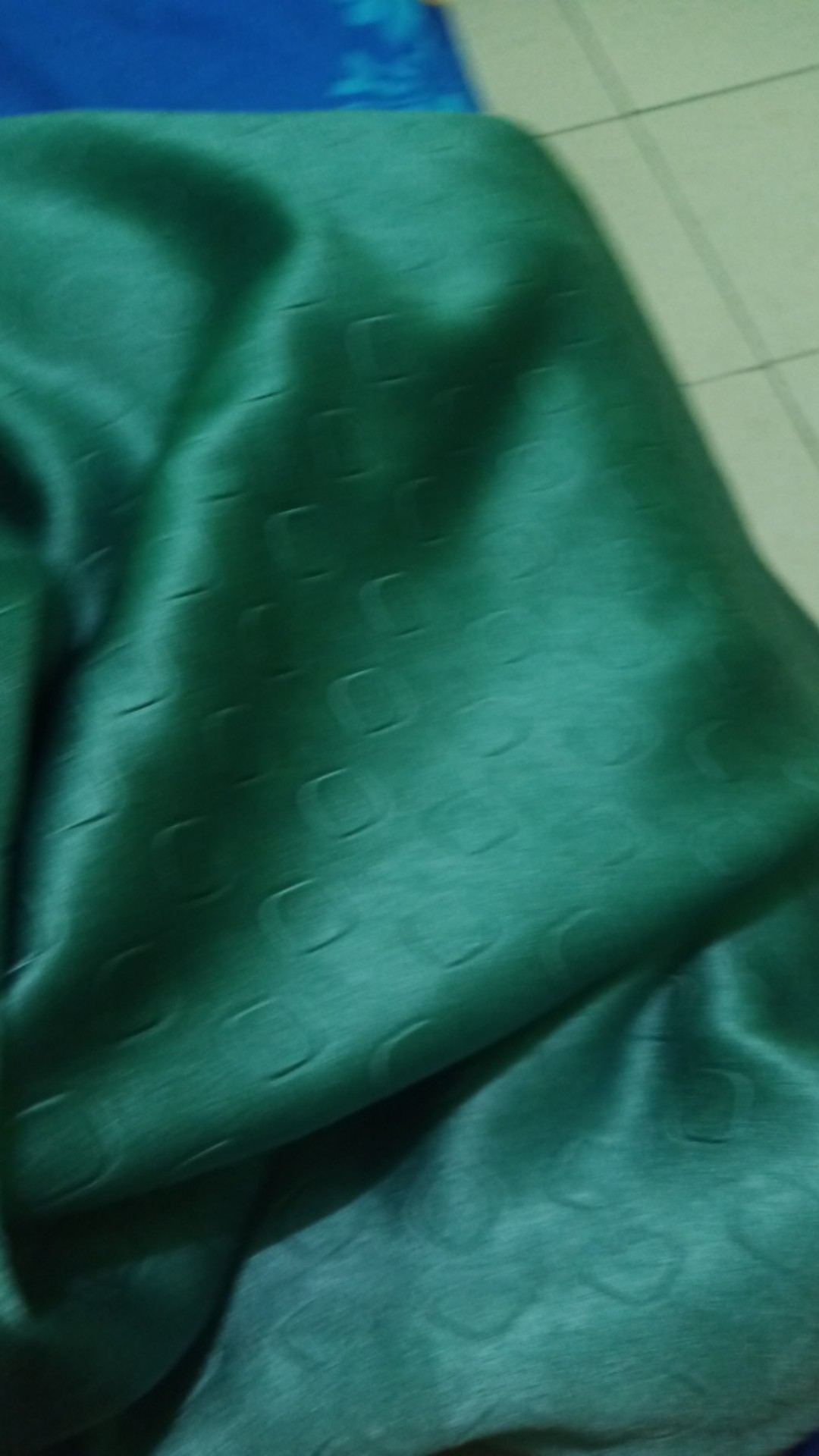 Gorden Blackout Import Original Warna Biru Toska Tidak Tembus Sinar Matahari Size L 100 Cm X T 200cm