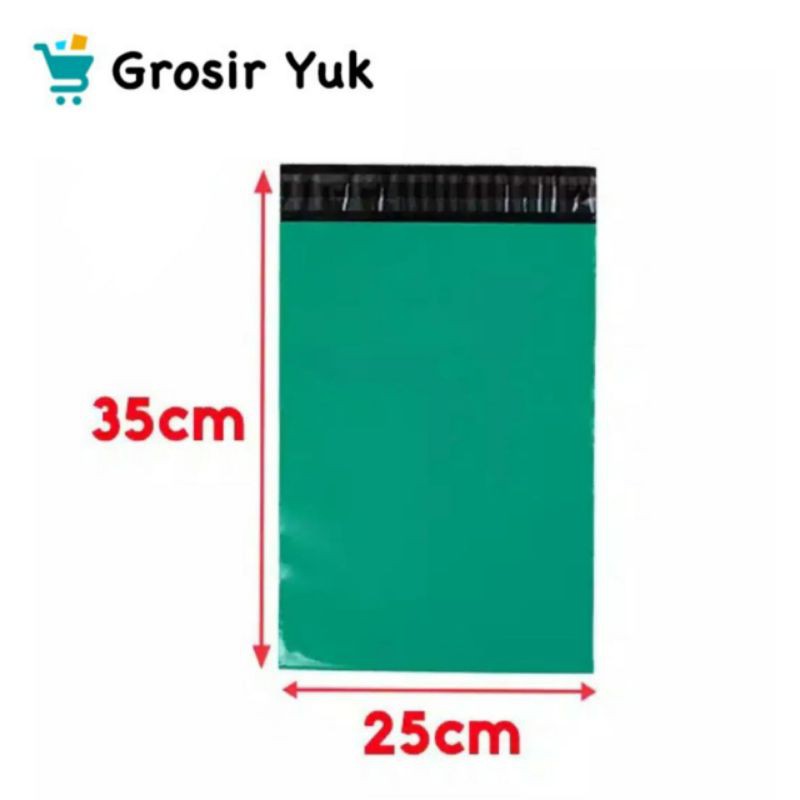 

Polymailer Plastik Packing 25x35 cm Hijau Tua (100pcs)