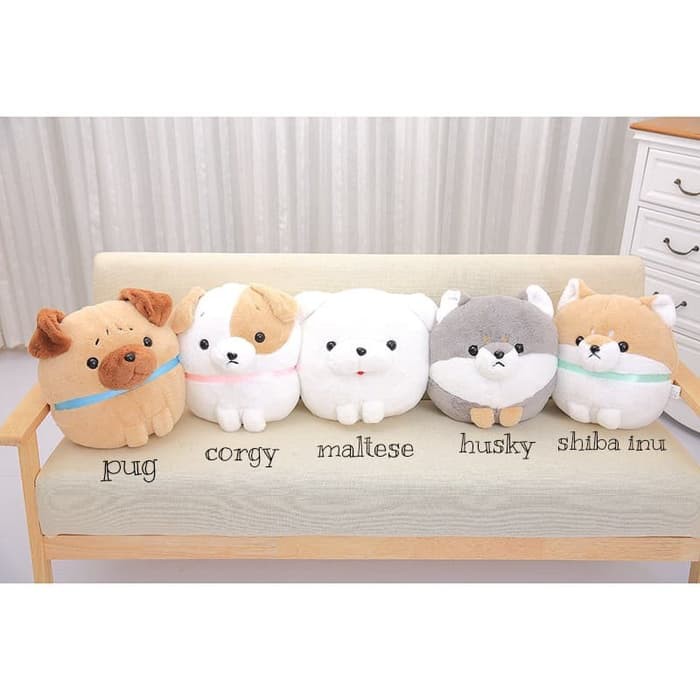 Balmut Puppy Corgi Husky Pug - boneka selimut anak anjing import lucu - husky Diskon