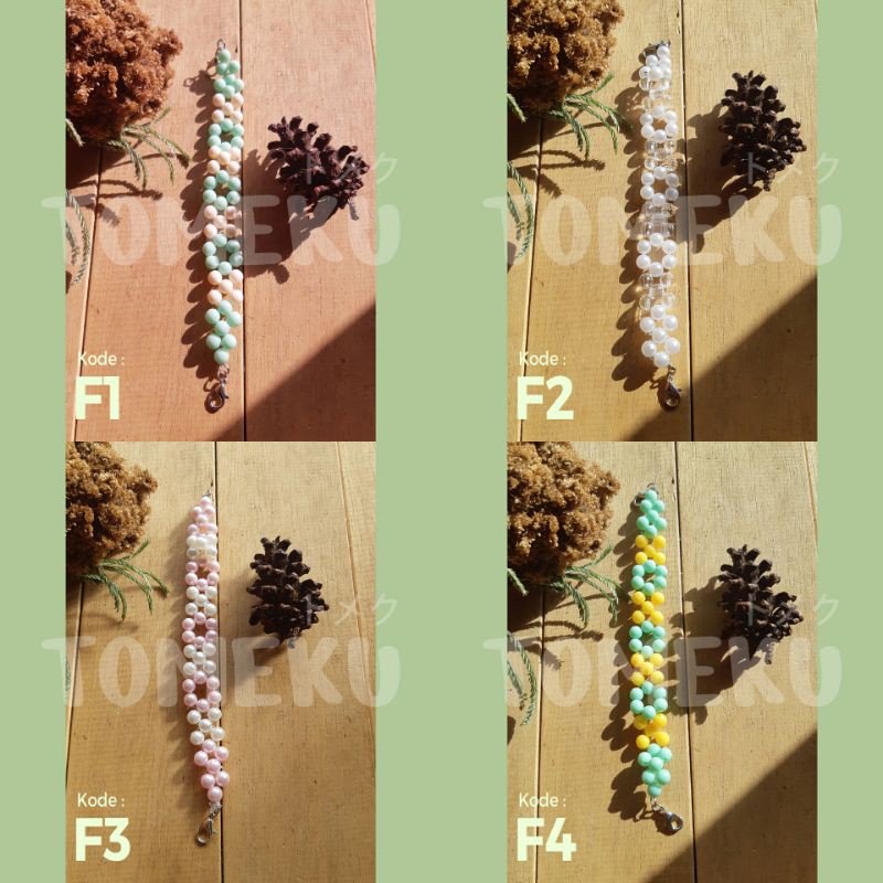 Tali Masker/ Pengait Masker/ Kaitan Masker/ Konektor Masker Manik Bunga