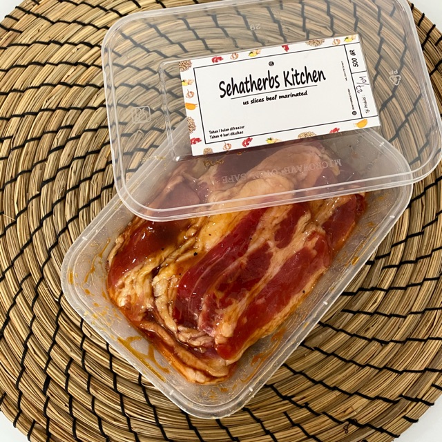 Us Slices Beef Marinated / Campur Bumbu