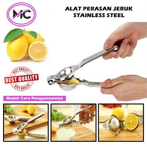 Alat Peras Jeruk Manual Stainless Steel Anti Karat Jeruk Lemon Nipis Pemeras Jeruk Praktis Murah