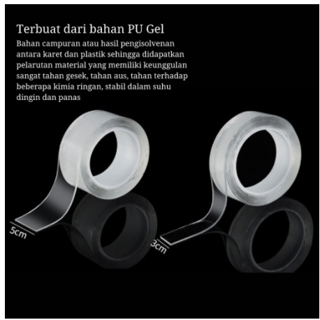 MAGIC TAPE / DOUBLE TAPE 2 SISI BENING ANTI AIR