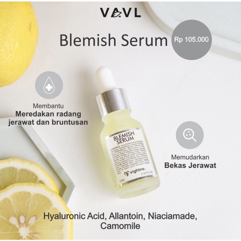 VIGHTNE BLEMISH SERUM VAVL VIGHTNE ORIGINAL TERMURAH KUALITAS ORIGINAL