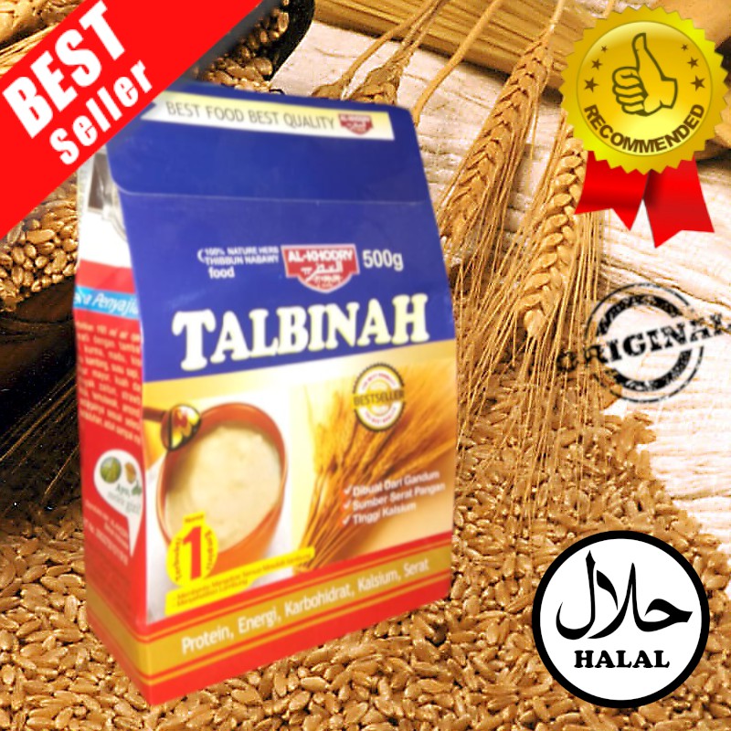 

Tepung Talbinah - Tepung Gandum-Bubur Talbinah Nabawy Obat Maag kronis