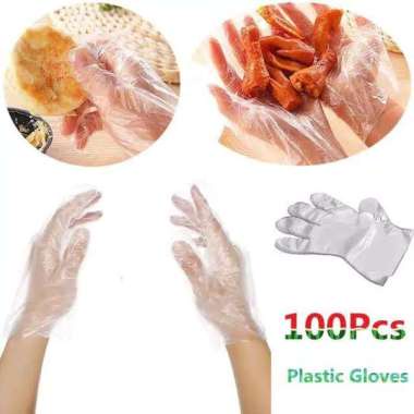 Sarung Tangan Plastik Isi 100 Pcs Bahan HDPE Berkualitas