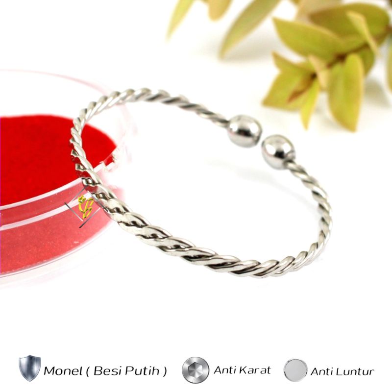 Gelang Monel Anak Bayi Perempuan Laki Laki Dewasa Asli Anti Karat Step