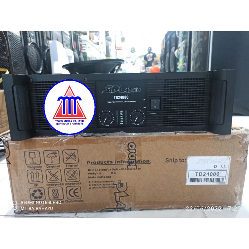 SPL Audio Power Amplifier TD24000 TD 24000