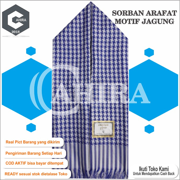 SORBAN HAJI SORBAN ARAFAT MOTIF JAGUNG