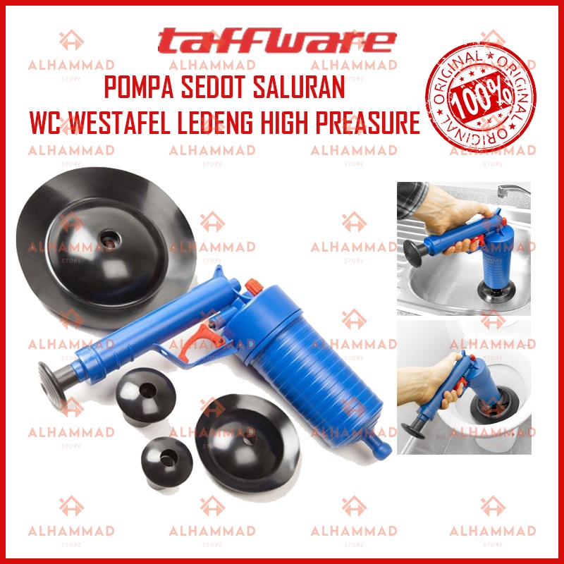 [BEST QUALITY] Auger Pompa Sedot Saluran WC Westafel Ledeng High Pressure Air Drain Plunger