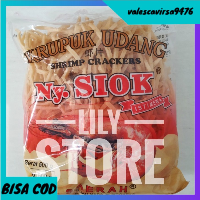 

⭐BISA COD⭐ Kerupuk / Krupuk Udang Stik Ny. Siok / Ny Siok 500g