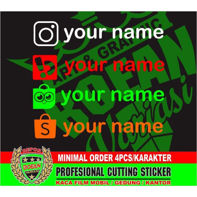 

sticker custom keren sticker nama instagram
