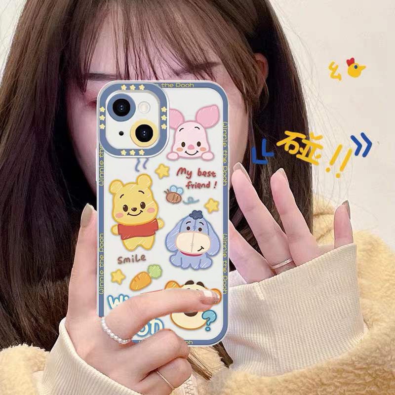 Soft Case Motif Kartun Untuk Iphone 14 13 12 11 Pro MAX 6S 7 8 Plus XR