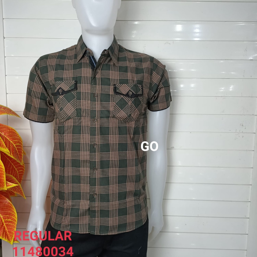 gof MAXMILLIAN KEMEJA PRIA REGULAR Kemeja casual kemeja lengan pendek