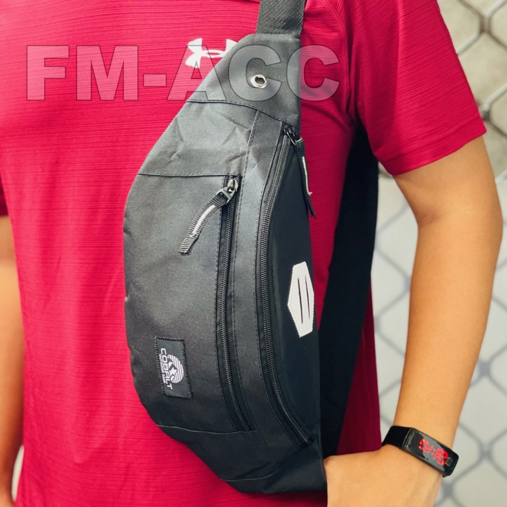 Tas Selempang Pria Bahan Kanvas Premium Gratis Tas HP Hanging Wallet