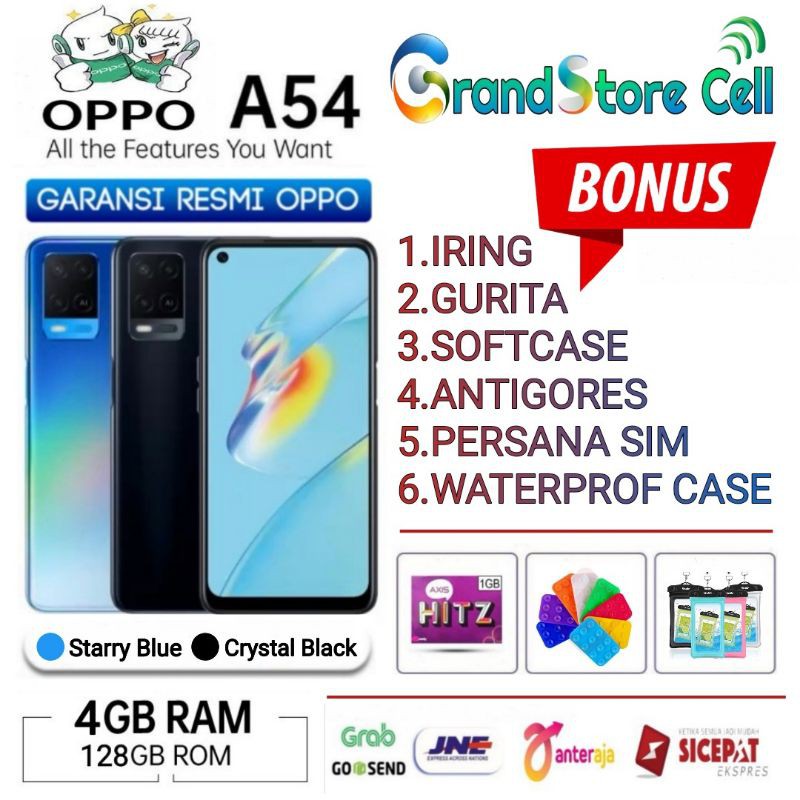 OPPO A54 4/128 | A 54 4/64 | A54 6/128 | A16 3/32 | F11 4/128 GARANSI RESMI OPPO INDONESIA