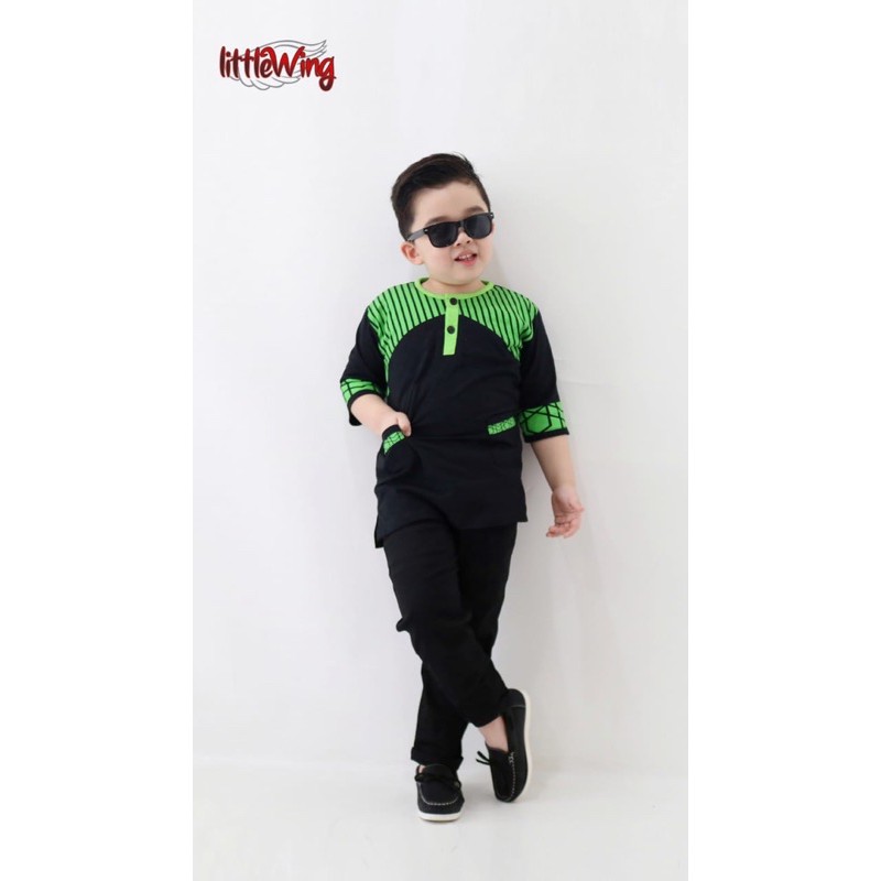 Set Kurta Anak Setelan Koko Nasekha Little Wing