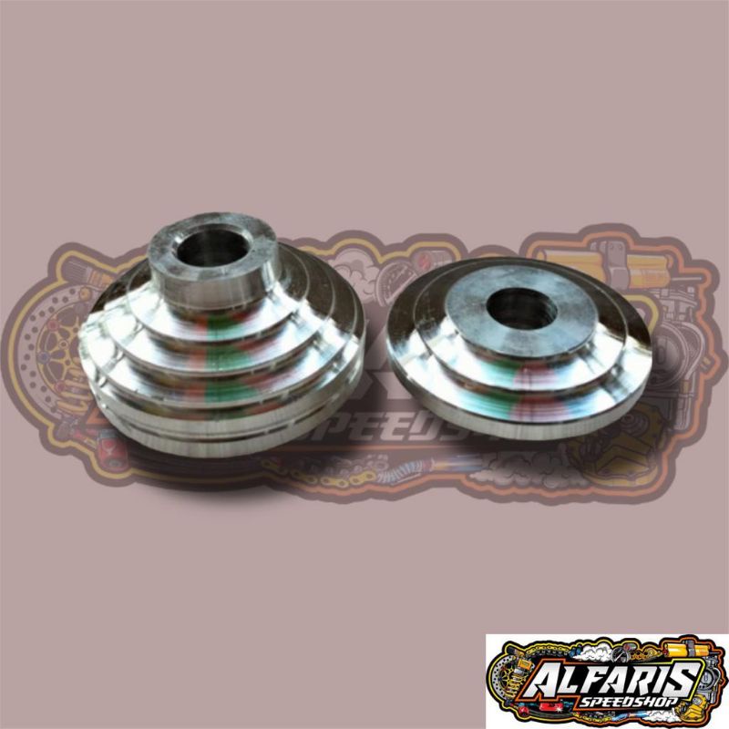 TUTUP GEAR BOX HONDA ALMUNIUM CNC BOSHING TROMOL DEPAN HONDA BEAT VARIO SCOOPY SPACY BEAT STREET ALMUNIUM CNC 1 SET SEPASANG