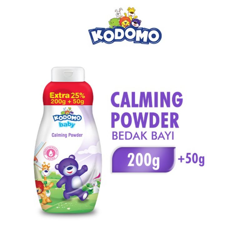 KODOMO BABY POWDER BEDAK BAYI VIOLET BOTOL 200+50GR