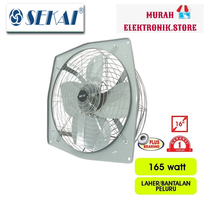 SEKAI Exhaust Fan Industrial / Kipas Angin Hexos Heavy Duty 16 Inch - IME 1671