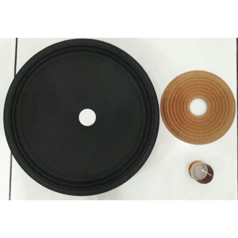 DAUN SPEAKER 12 INCH + DUMPER + SPOOL UTK SPEAKER 12 INCH ( KUALITAS BAGUS)