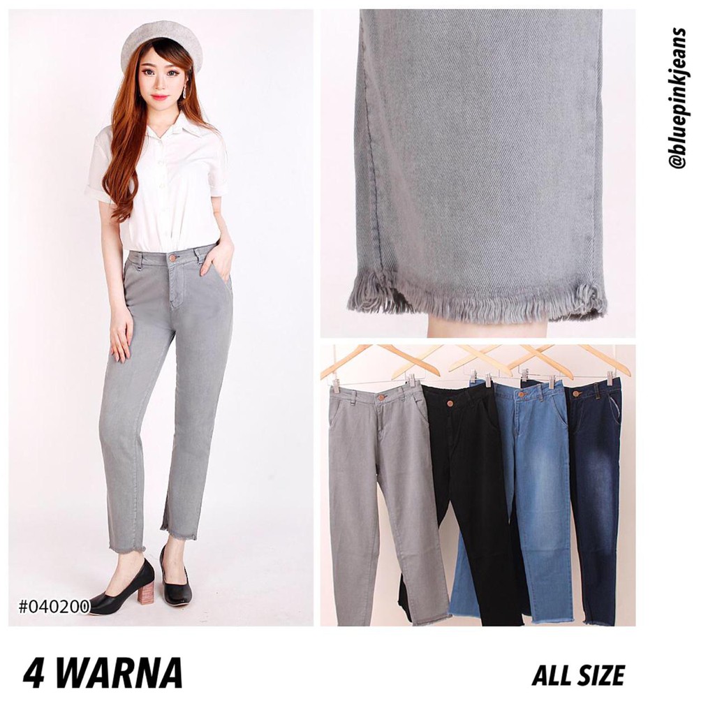  ALL SIZE Boyfriend  Jeans Rumbai  Wanita Softjeans Non 