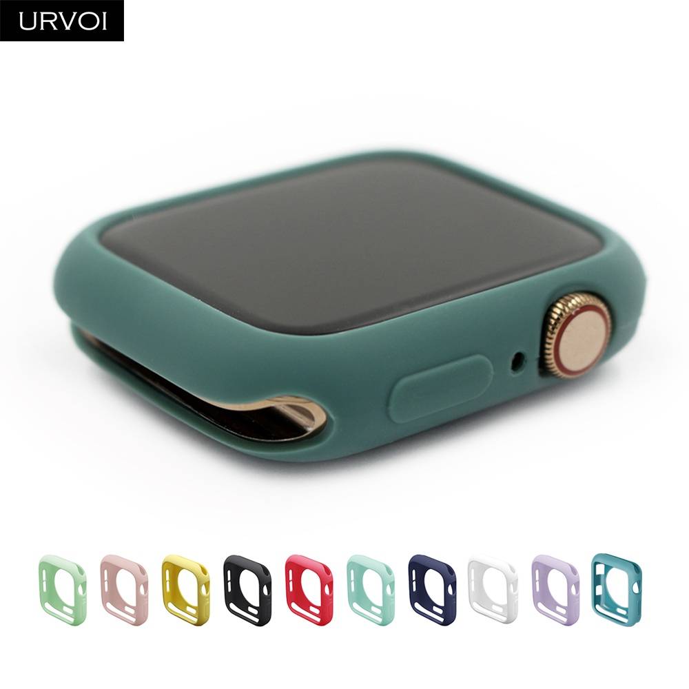 Case Pelindung Bahan Tpu Warna-Warni Untuk Apple Watch Seri 6 Se 5 4 3 2 1 38 42 40 44mm