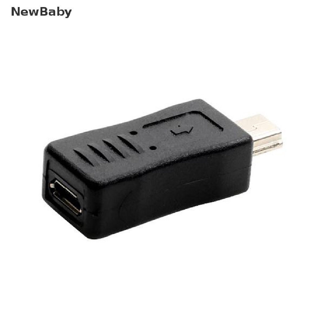 Adapter Konverter Charger Micro USB Female Ke Mini Male Warna Hitam Untuk Bayi