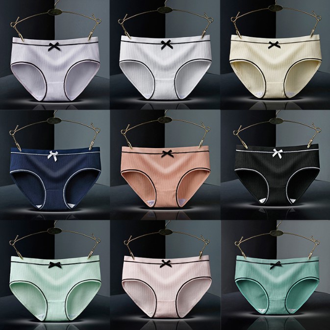 ✅Grosir Jam Senen - Celana Dalam CD Wanita Underwear Cewek Sexy Korea Bahan Katun Pakaian Dalam Pita Renda