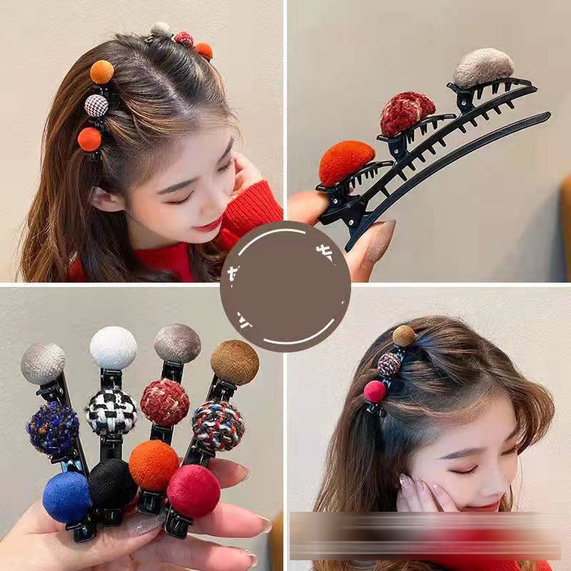 cod☜☞ready Jepit Rambut Kepang Jepit Ganda Unik Wanita Korea Import kaya korea LAGILAKU