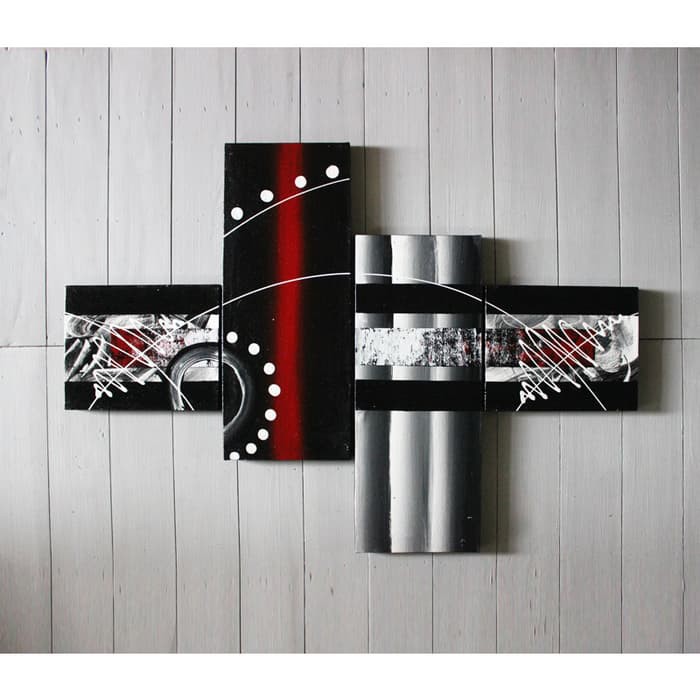 Ornamen Abstrak Minimalis Lukisan Dinding Minimalis kaligrafi hiasan dinding dekorasi rumah kayu waj