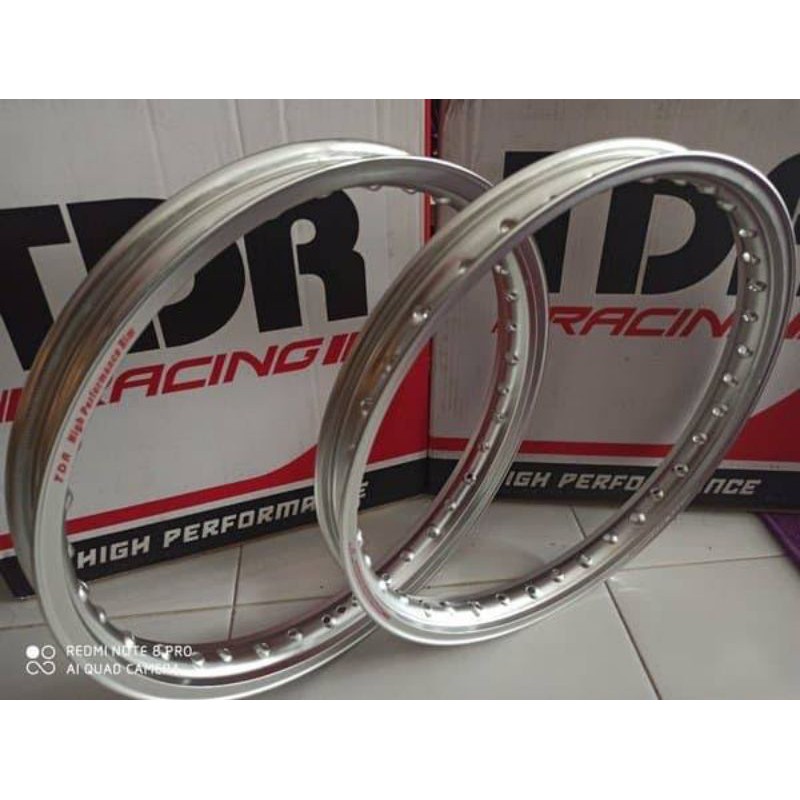 velg TDR er-shape (set)140/160-17 silver