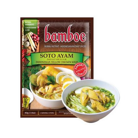 

Bamboe Bumbu Soto Ayam Bumbu instant berkualitas citarasa khas Asia 40gr