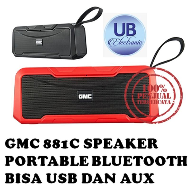 Musik Box Bluetooth GMC 881C Original Super Bass /Speaker Bluetooth GMC /Speaker Portable GMC