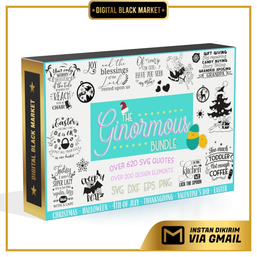 The Ginormous Cut Files Bundle - Vector Designs