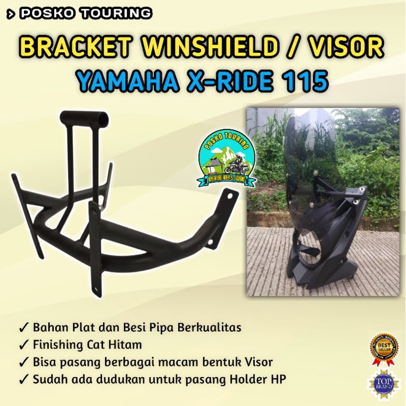 Bracket Winshield Bracket Visor Yamaha X-ride115