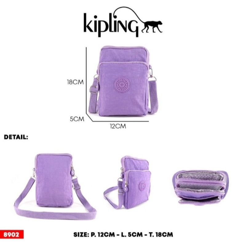 Tas selempang KIPLING wanita import / KP 8905 COD