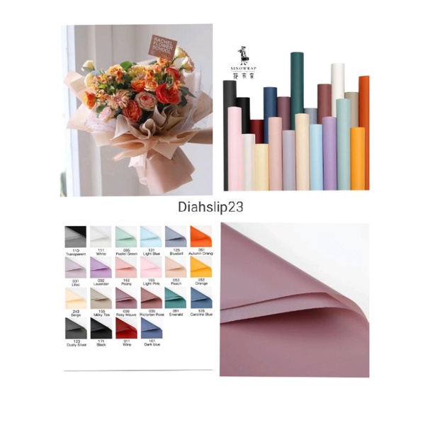 

KERTAS BUNGA FLOWER WRAPPING KERTAS BUNGKUS BUNGA SEMI POLOS