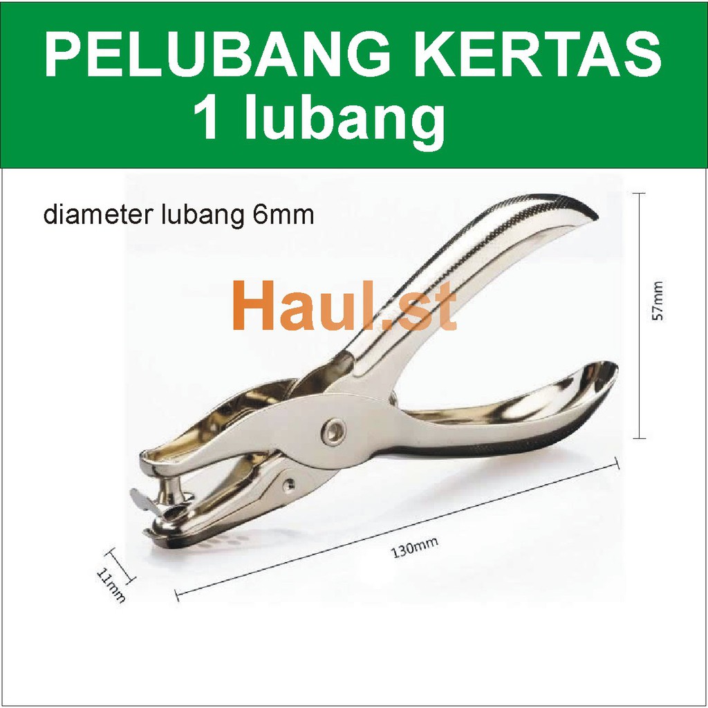 

Pelubang Kertas diameter 6 mm 1 Lubang V-Tec VT-1101 tajam