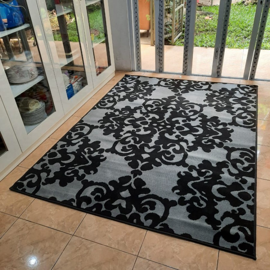 MAROC Karpet Lantai 100 x 150 Midnight Monokrom - Midnight 01-1