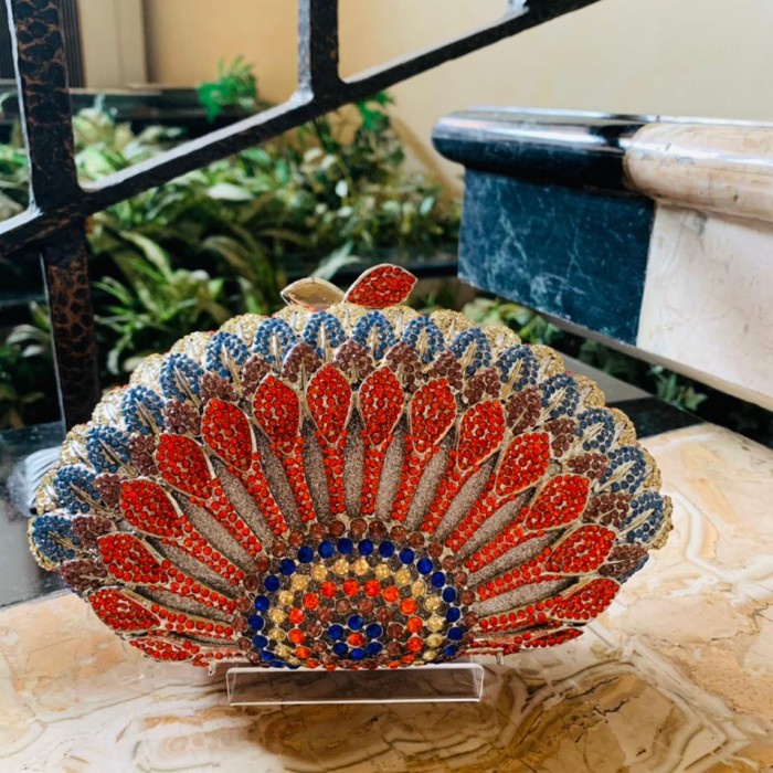 ROSSINI-Tas pesta swarovski / Clutch swarovski / Tas swarovski Multi G