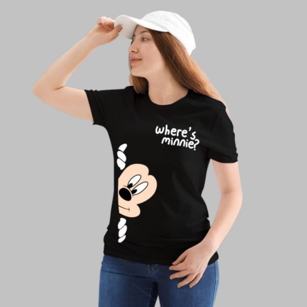 KAOS OVERSIZE WHERE MINNI KAOS WANITA LUCU IMUT KEKINIAN KEREN KAOS WANITA MURAH MASA KINI DISTRO-1